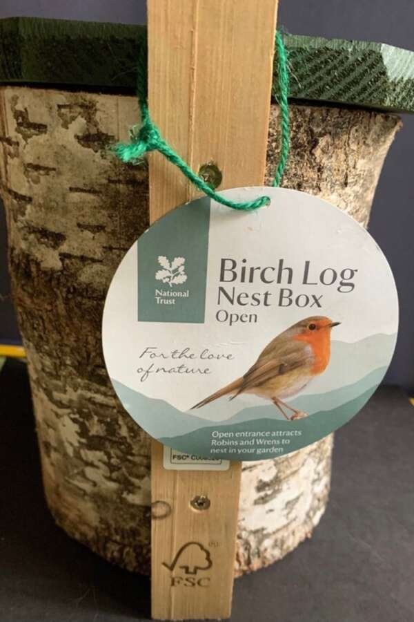 National Trust Birch Bird Box - Image 3