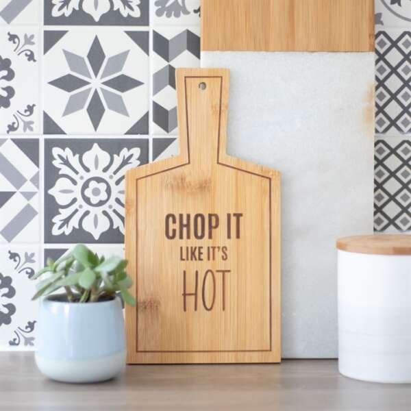 Chop It Like It's Hot Bamboo Serving Board - Image 4