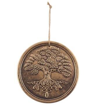 Bronze Terracotta Tree of Life Plaque by Lisa Parker