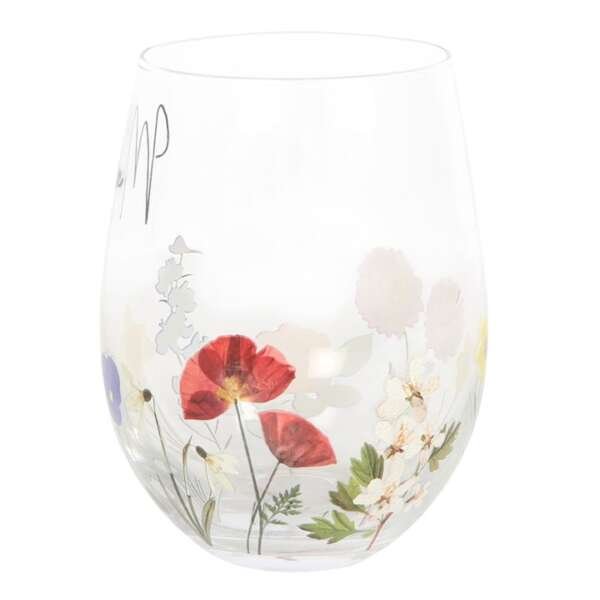 Mum Wildflower Stemless Glass - Image 2