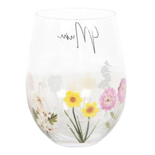 Mum Wildflower Stemless Glass - Image 3