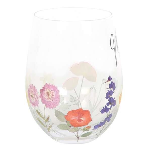 Mum Wildflower Stemless Glass - Image 4