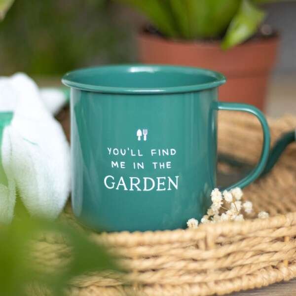 Find Me in the Garden Enamel Mug - Image 4