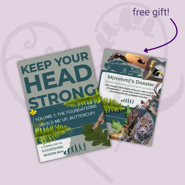 Head Strong men’s wellbeing journal thoughtful digital download