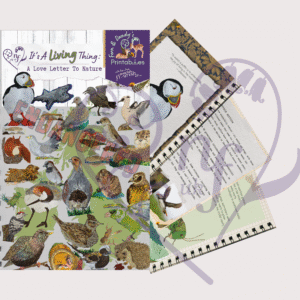 Cover and spread of It's A Living Thing: A Love Letter To Nature Zine - A Thoughtful Digital Gift